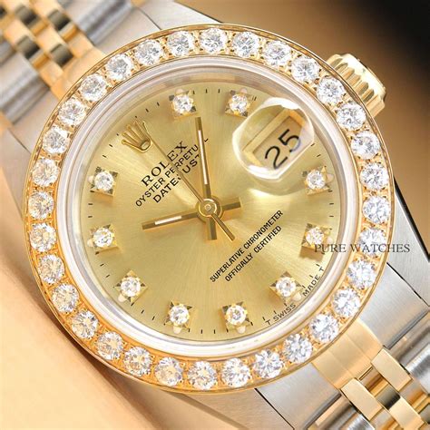 rolex de oro y diamantes|rolex de diamantes precio.